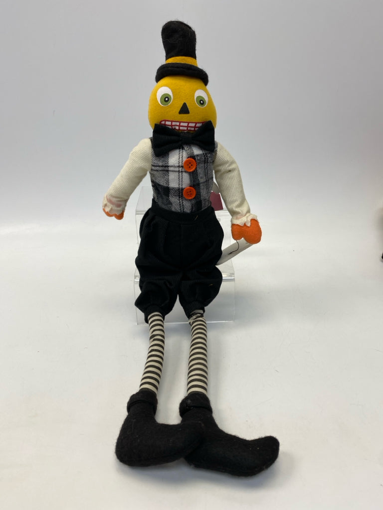 Gold Black/White Stuffed Fabric Halloween