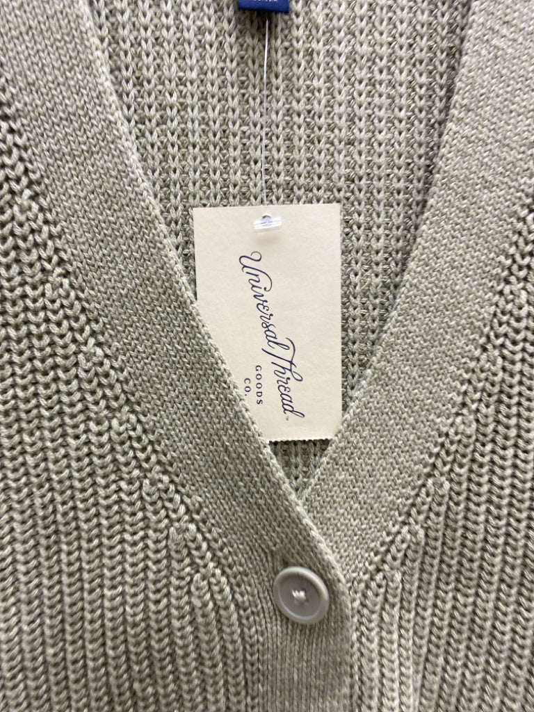 NWT Universal Thread Size L Pale Sage Button Up Ladies Sweater Vest