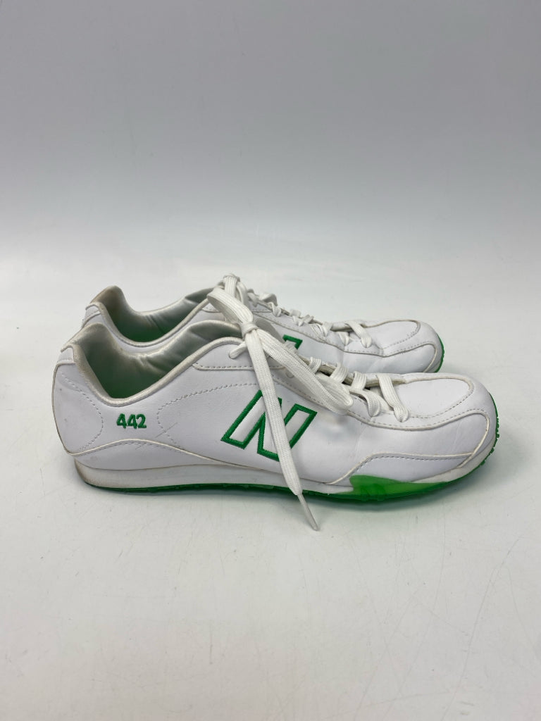 New Balance  Size 9 White Kelly Green Lace-up Sneakers