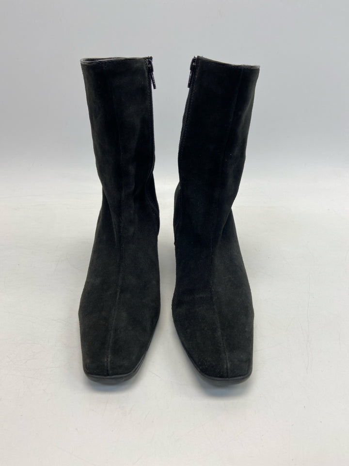 US Shoe Size 10 Black Side Zipper Boots