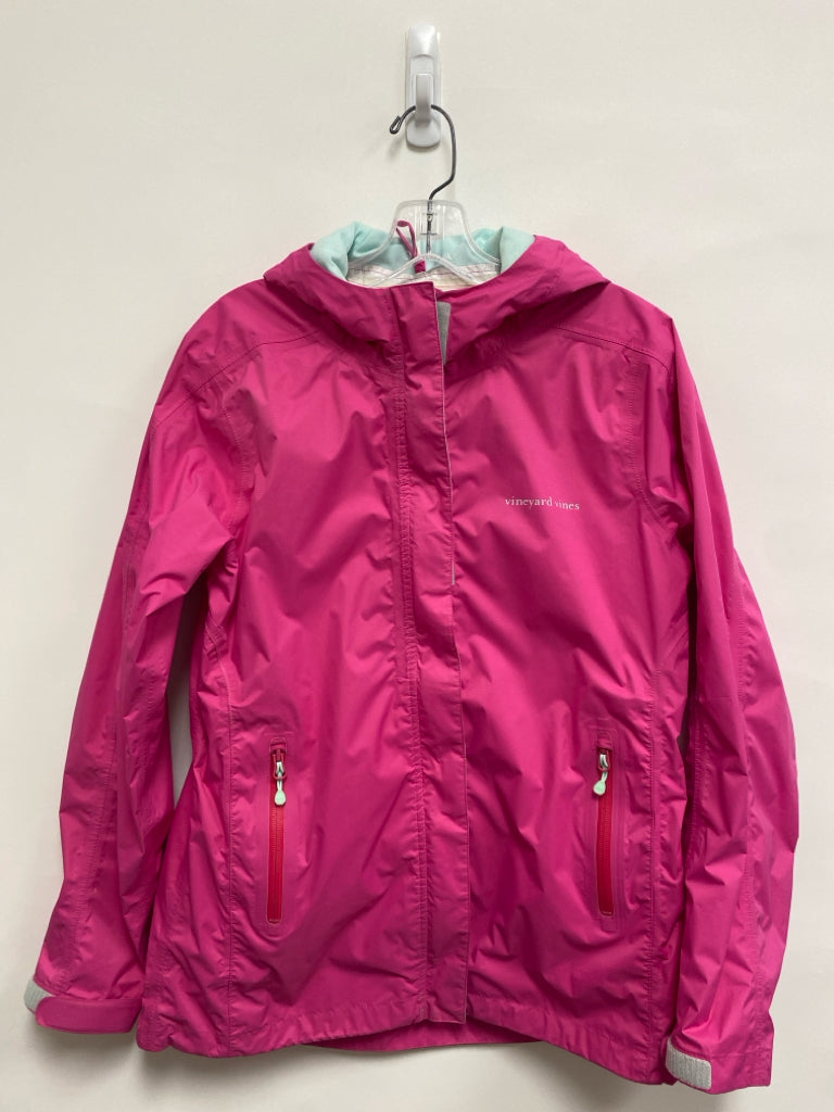 Vineyard Vines Size S Pink Hooded Zip Down Ladies Jacket