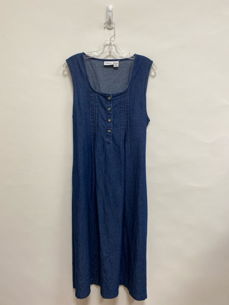 Size M Denim Pleated Sleeveless Ladies Dress