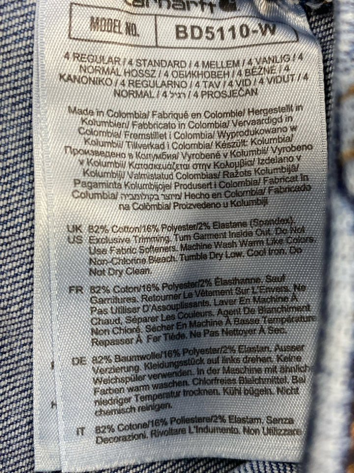 Carhartt Size 4 Blue Trimmed Ladies Jeans