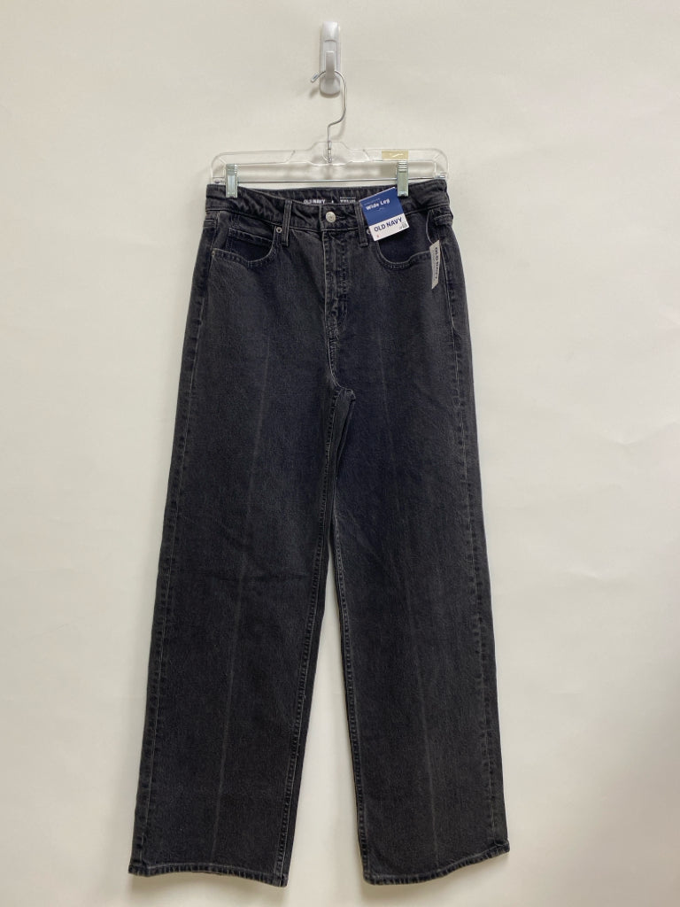 NWT Old Navy Size 2 Charcoal Wide Leg Ladies Jeans