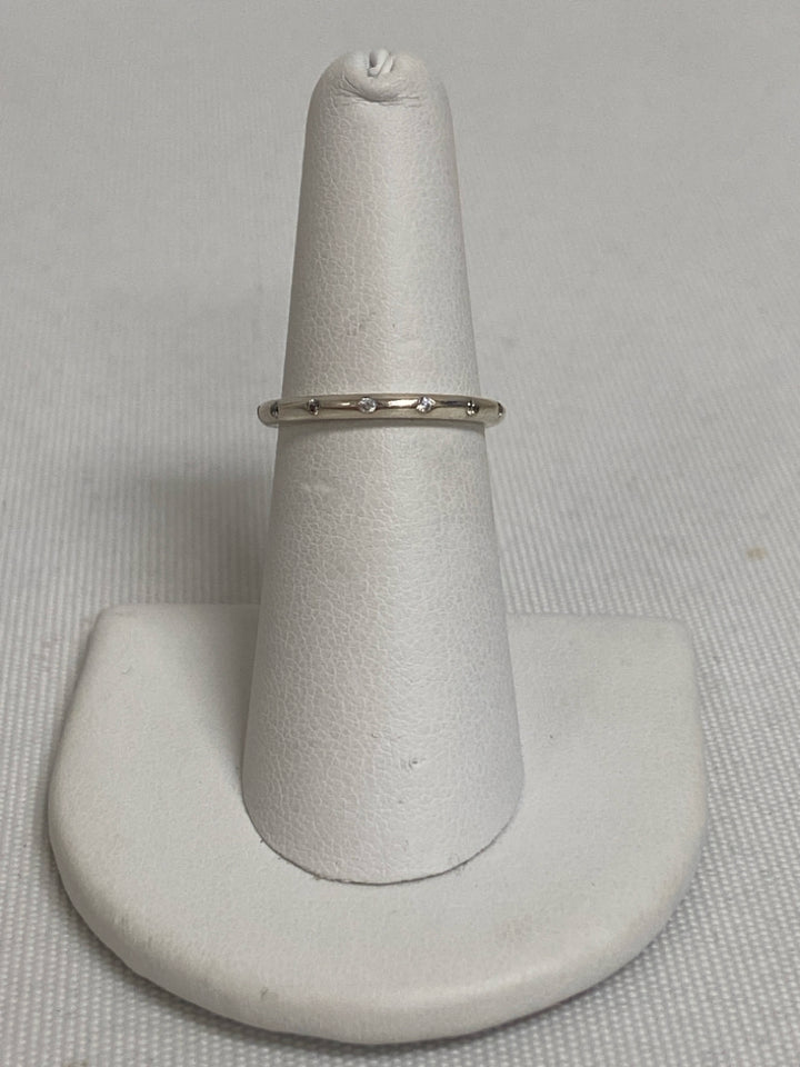 Pandora Silver Clear Jeweled Ring