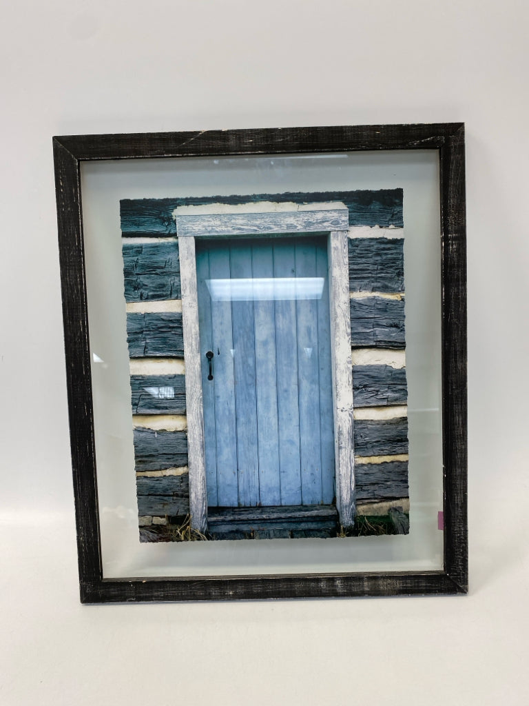 Blue/Gray Glass Wall Hanging