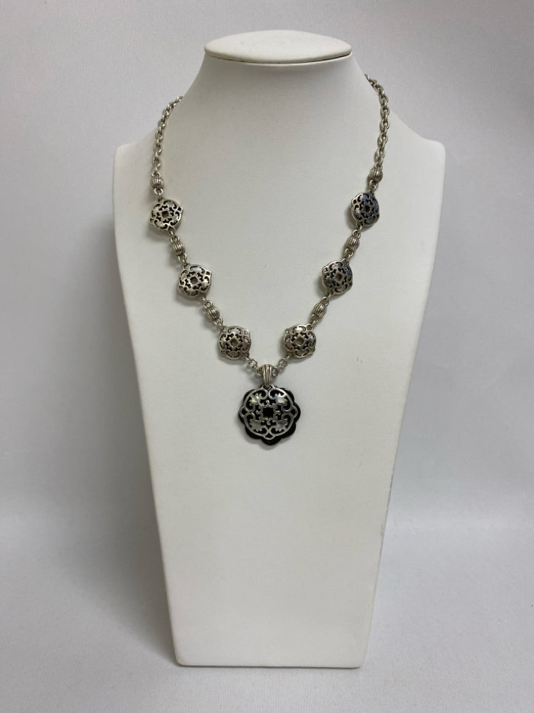 Brighton Silver Color Shapes Necklace