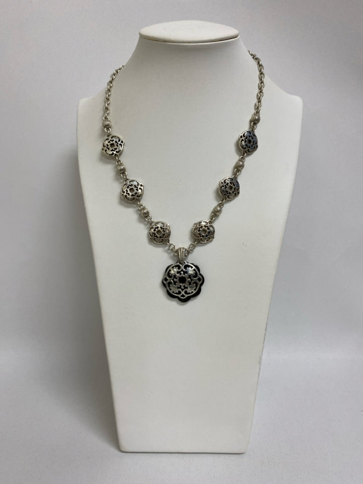 Brighton Silver Color Shapes Necklace