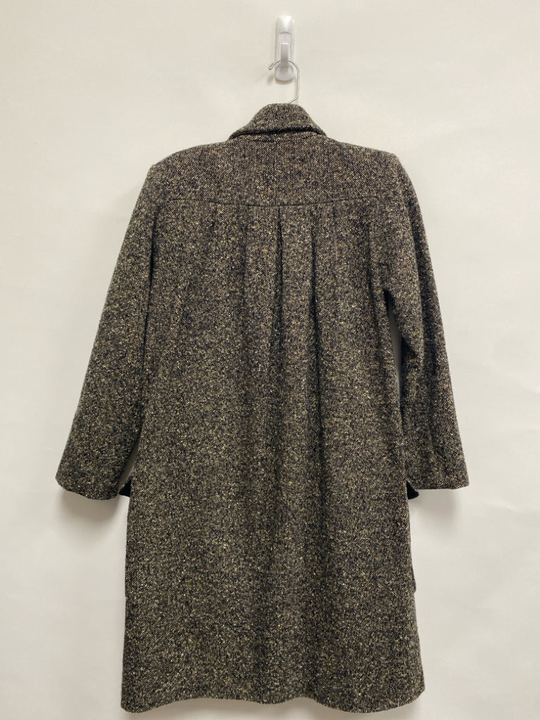 Size 8 Black/Cream Mottled Double-Breasted Wool Ladies Jacket