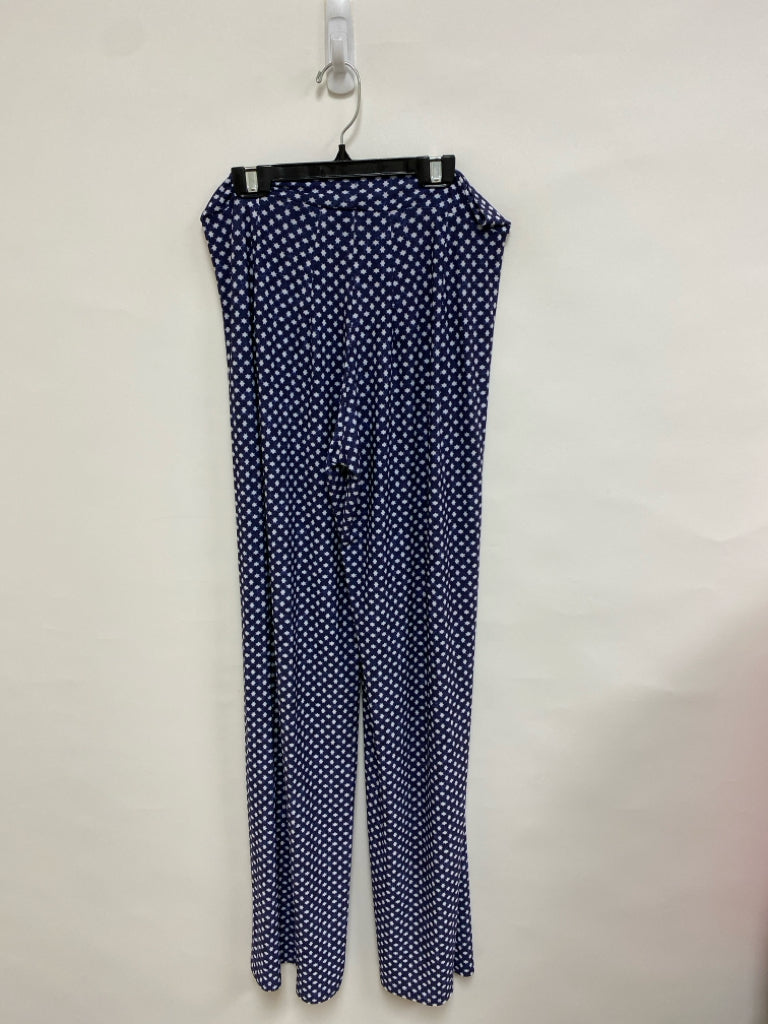 NWT Viereck Size L Dark Blue White Stars Ladies Pants