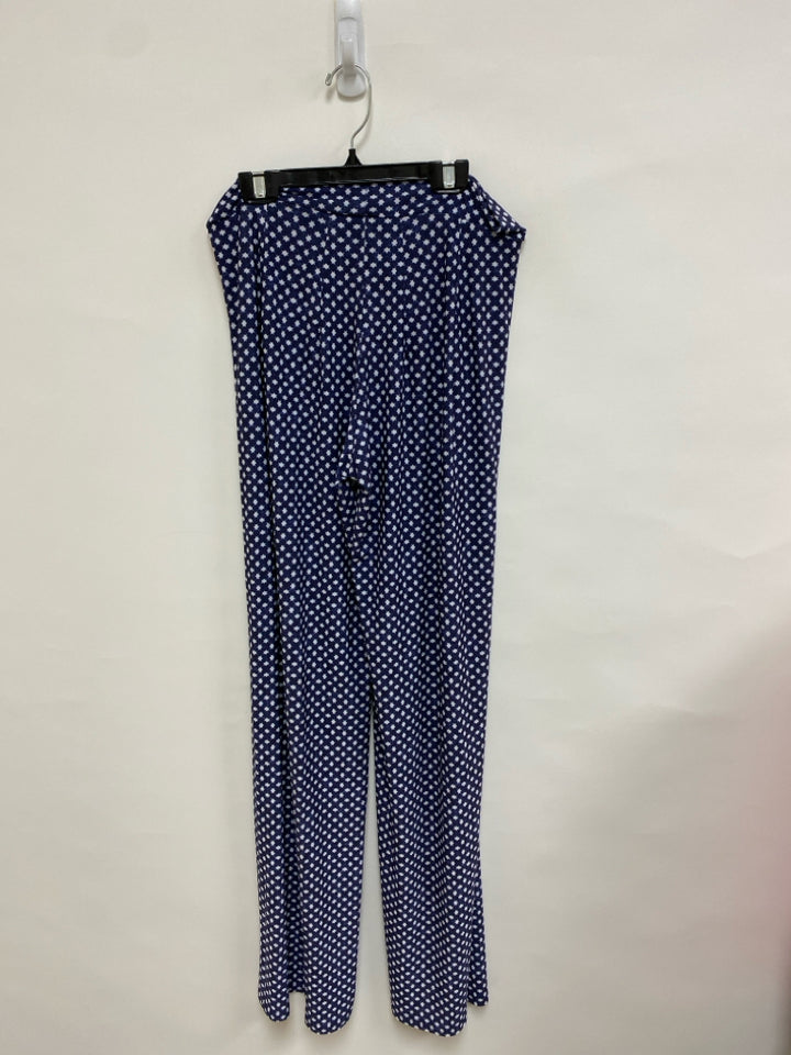NWT Viereck Size L Dark Blue White Stars Ladies Pants