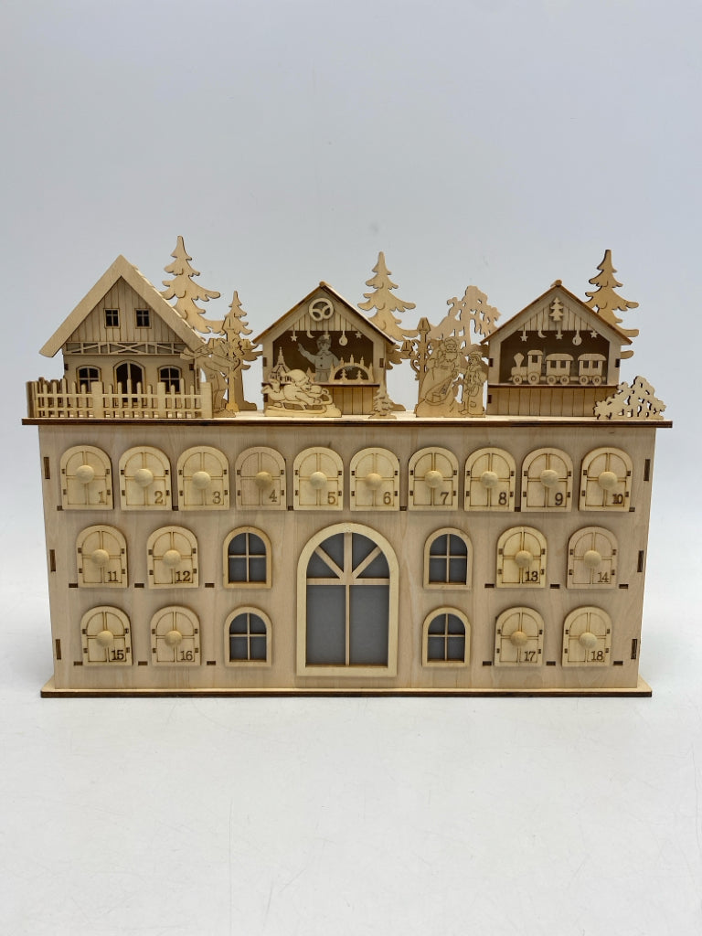 Kurt Adler Natural Scene Wood Christmas