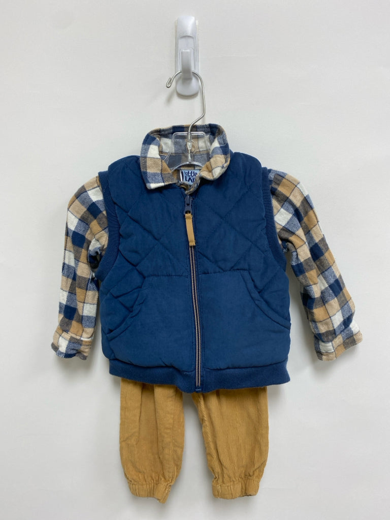 Little Lad SIZE 12 Blue/Cream Beige Corduroy Boy&