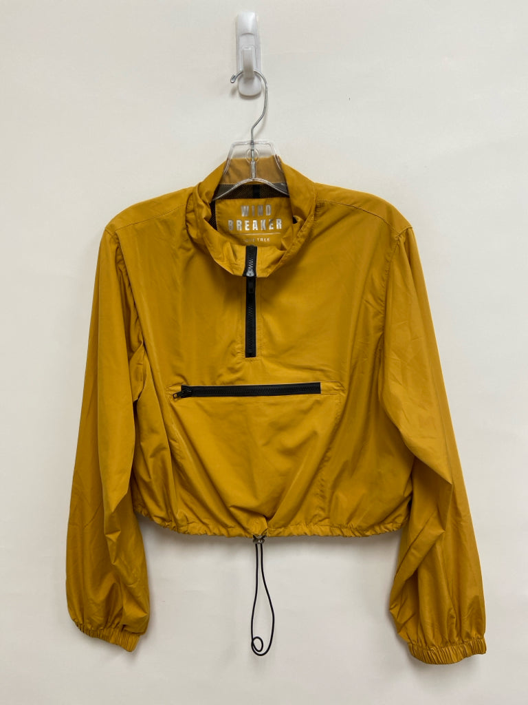 LOVE TREE Size L Camel Black Cropped Athletic Jacket