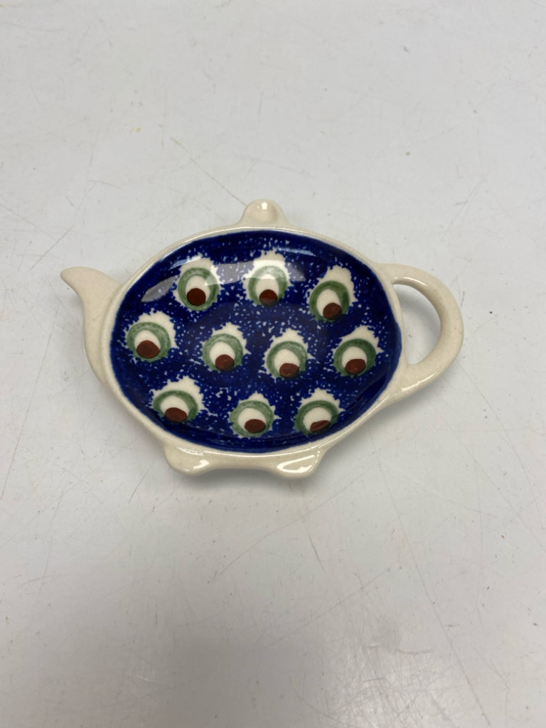 Boleslawiec Blue Cream/Green Misc. Kitchen