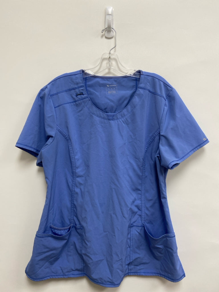 Size XL Light Blue Uniform Top