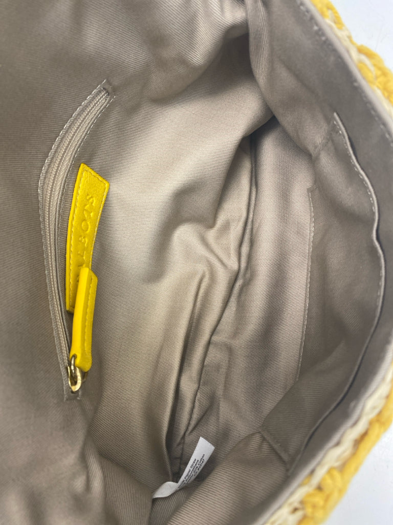 NWT Talbots Natural Yellow Crochet Crossbody