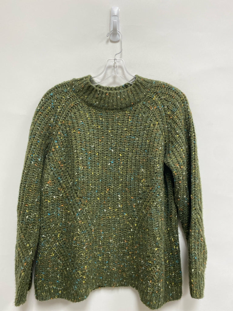 Talbots Size LP Olive/Multi Speckles Petite Sweater
