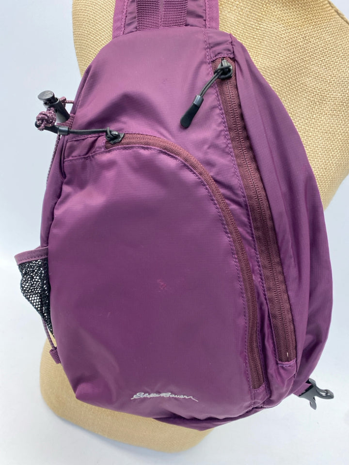 Eddie Bauer Dark Plum Nylon Crossbody