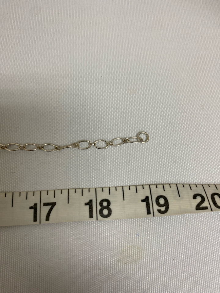 NEW/BOX Silver Brass Necklace