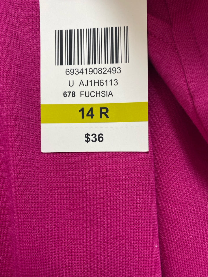NWT Allison Daley Size 14 Fuschia Pull-on Ladies Pants