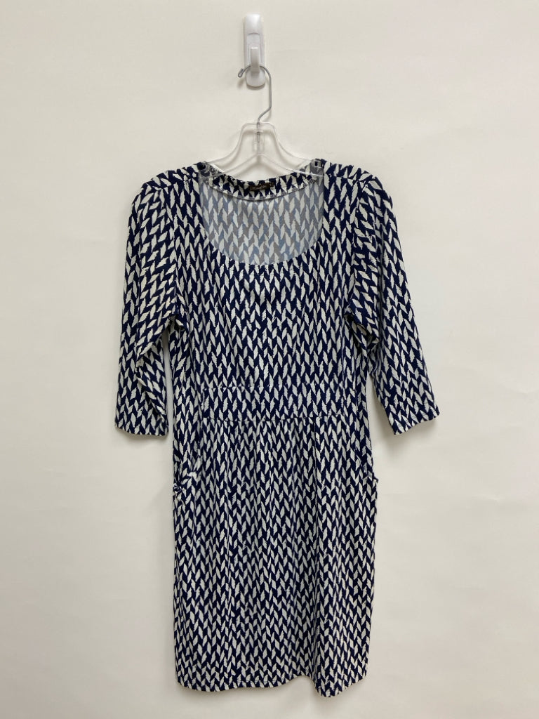 J McLaughlin Size S Navy White Geometric Ladies Dress