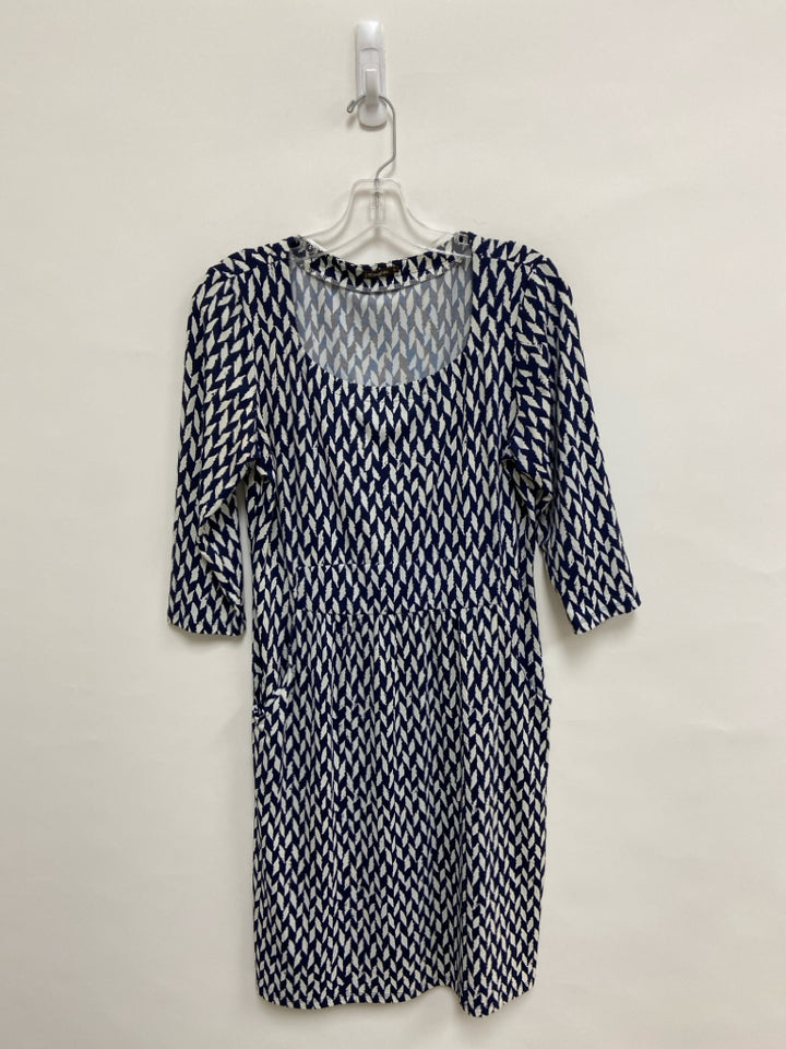 J McLaughlin Size S Navy White Geometric Ladies Dress