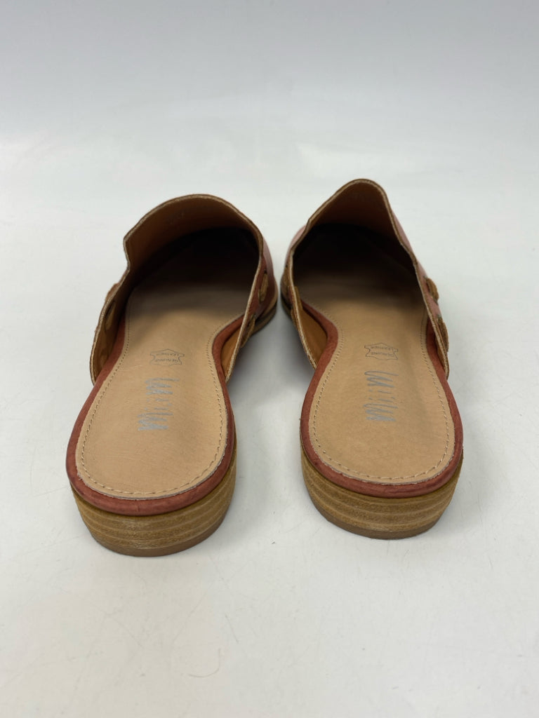 Size 7 Dark Salmon Mules