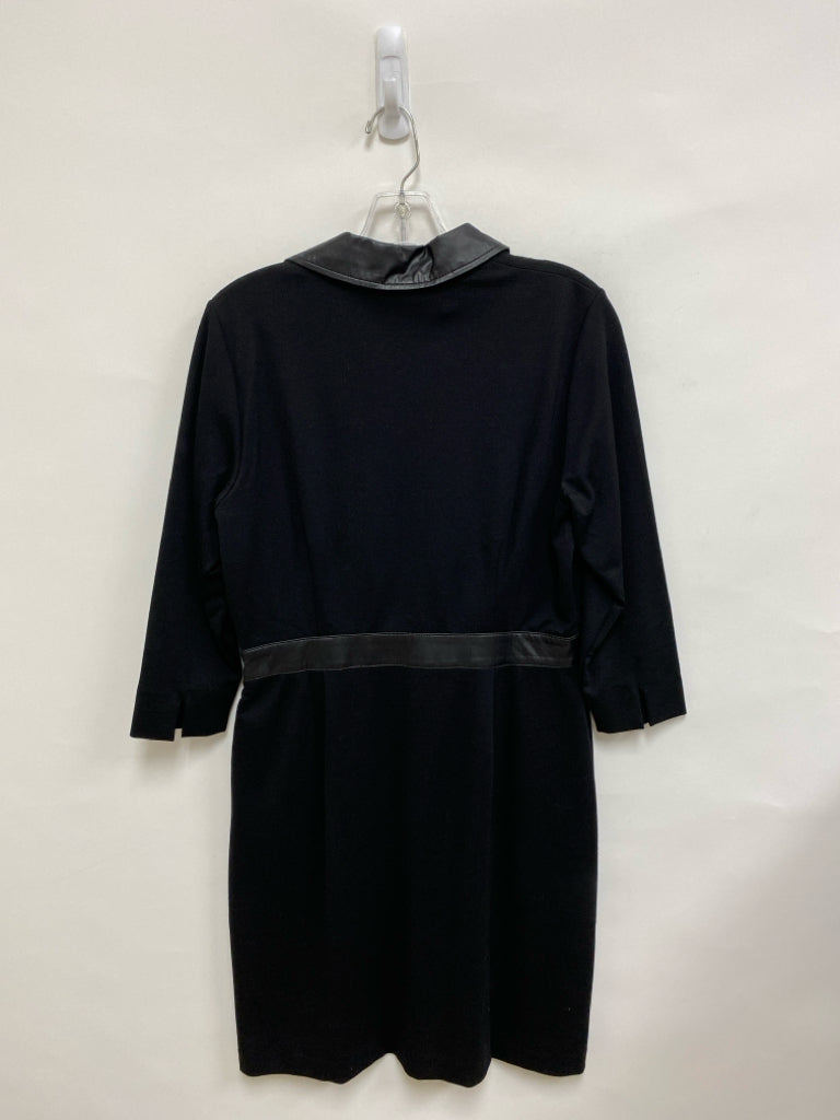Talbots Size 10P Black 3/4 Sleeve Petite Dress