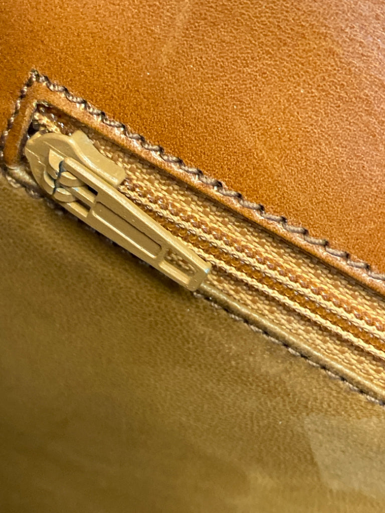 YSL Brown Heart(s) Leather Handbag