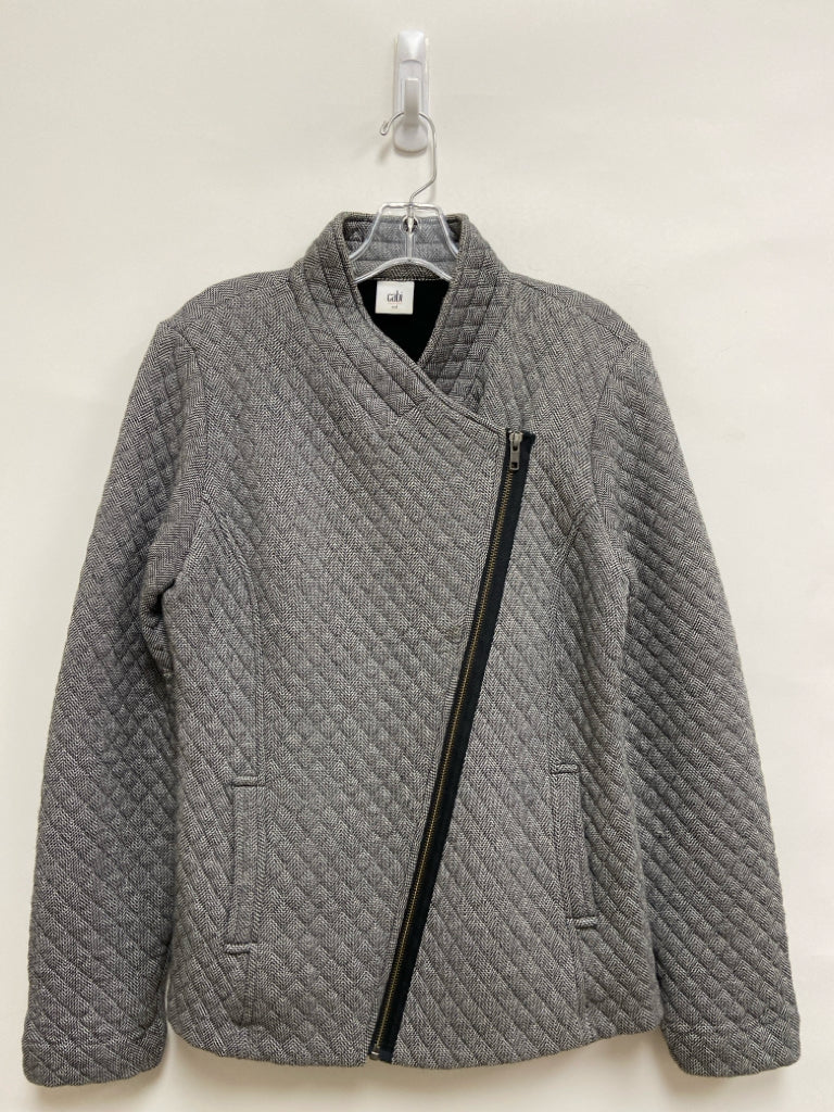 Cabi Size M Gray Black Quilted Ladies Jacket