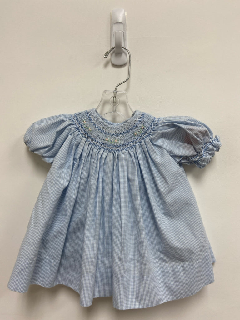SIZE NB Blue/White Smocking Boy&