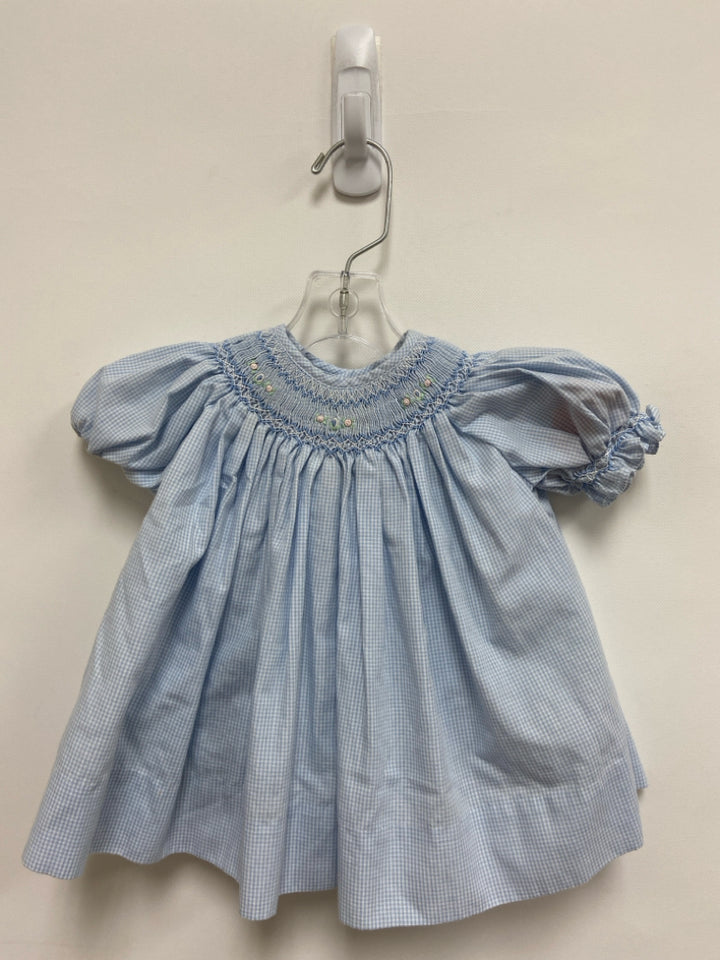 SIZE NB Blue/White Smocking Boy&