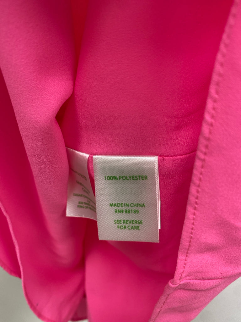 NWT LILLY PULITZER Size XS Pink Ruffles Halter Ladies Top