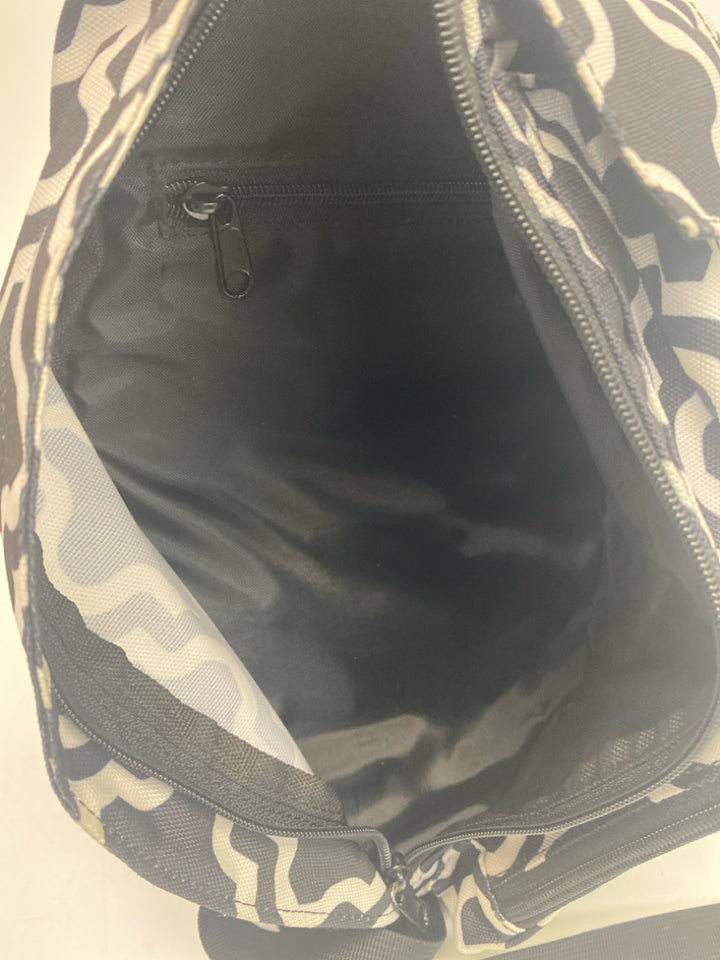 Kavu Black White Print Backpack