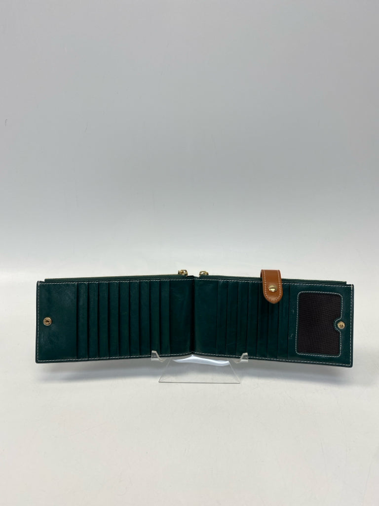 Dark Green Brown Wallet