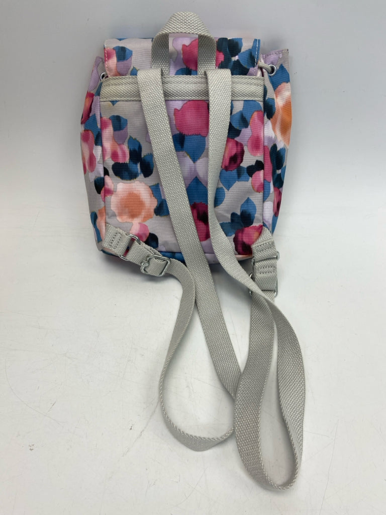 Kipling Gray Multi-Color Abstract Backpack