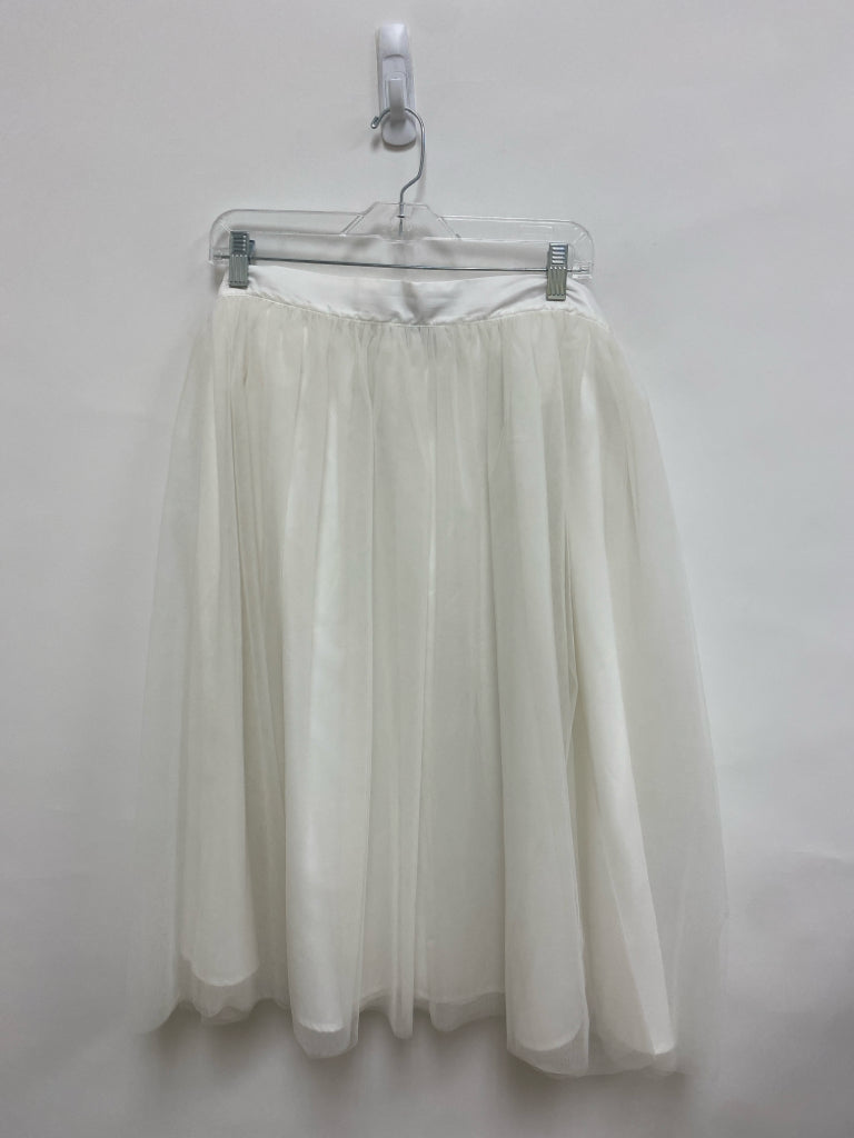 ELOQUII  SIZE  26 Cream Tulle Plus Size Skirt