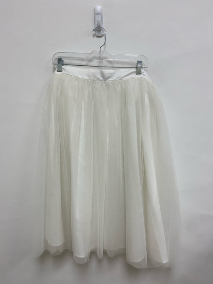 ELOQUII  SIZE  26 Cream Tulle Plus Size Skirt