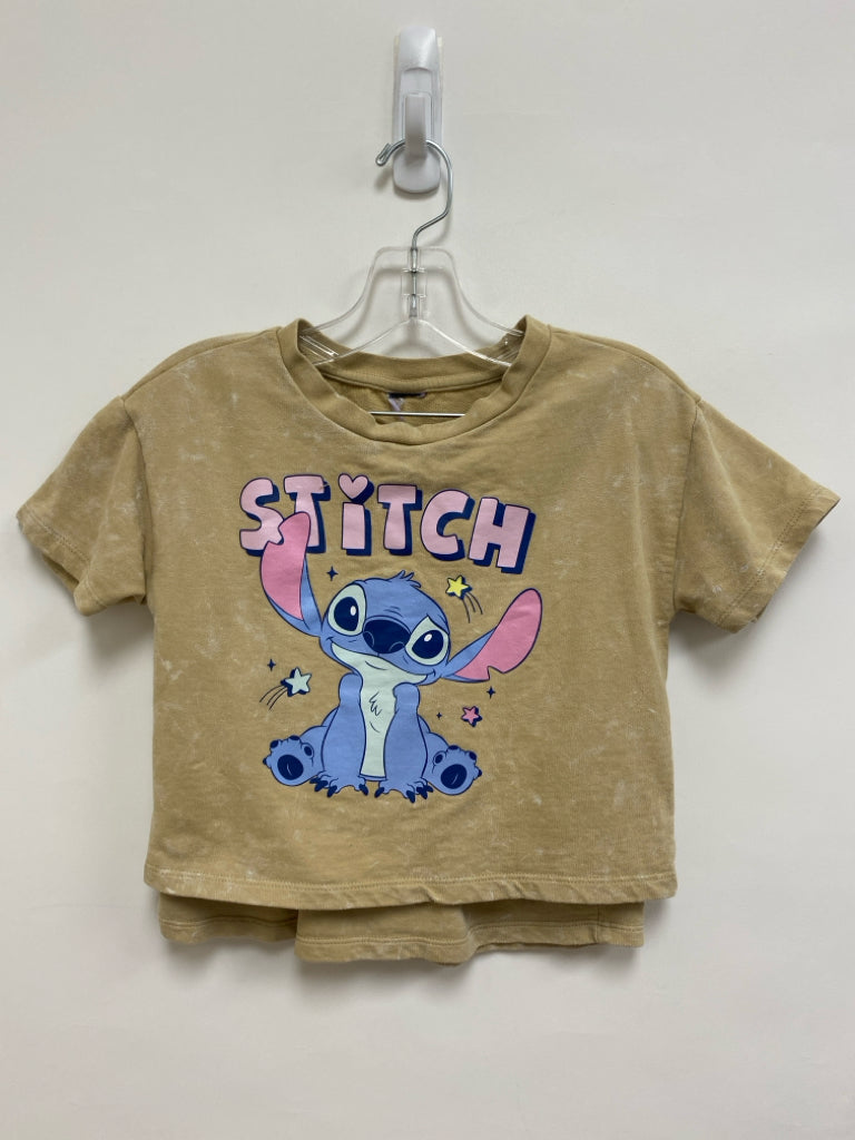 Disney SIZE 7/8 Beige Pink/Blue Stitch Girl&
