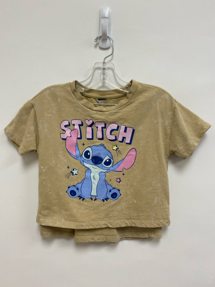 Disney SIZE 7/8 Beige Pink/Blue Stitch Girl&