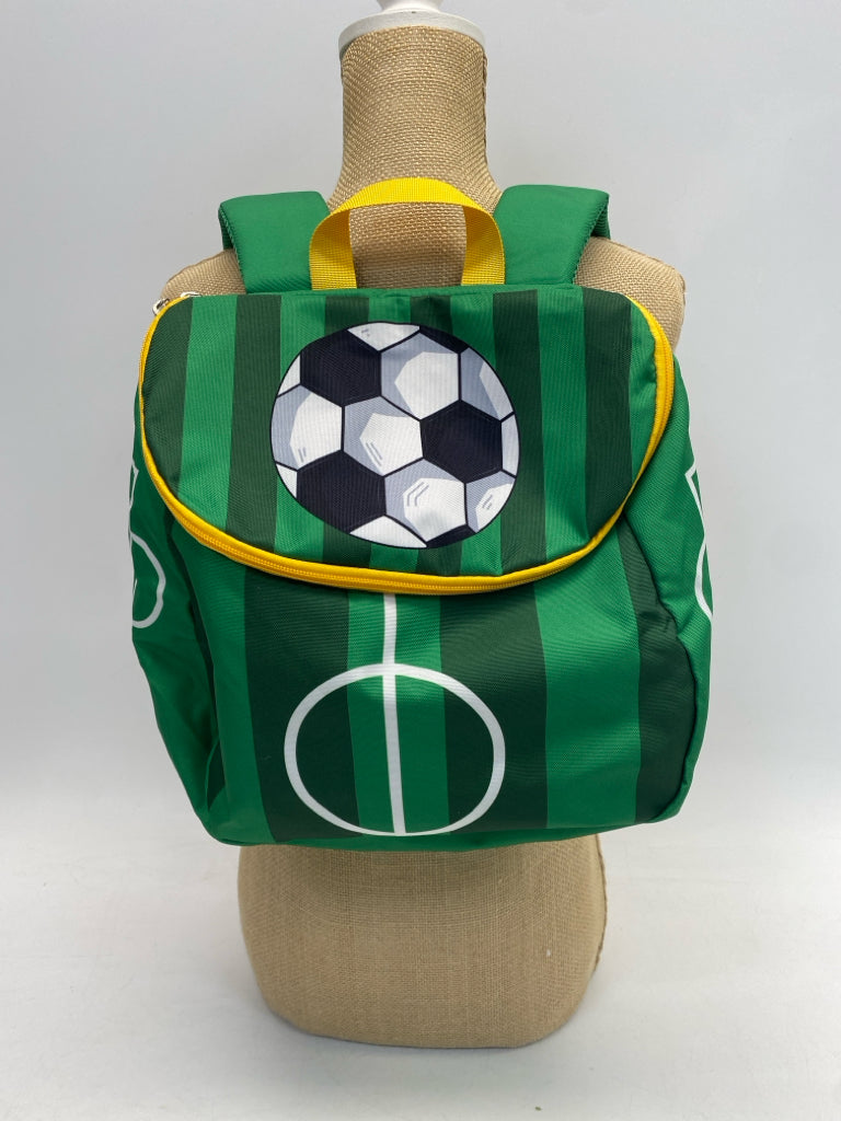 Green White/Black Soccer Kids Backpack
