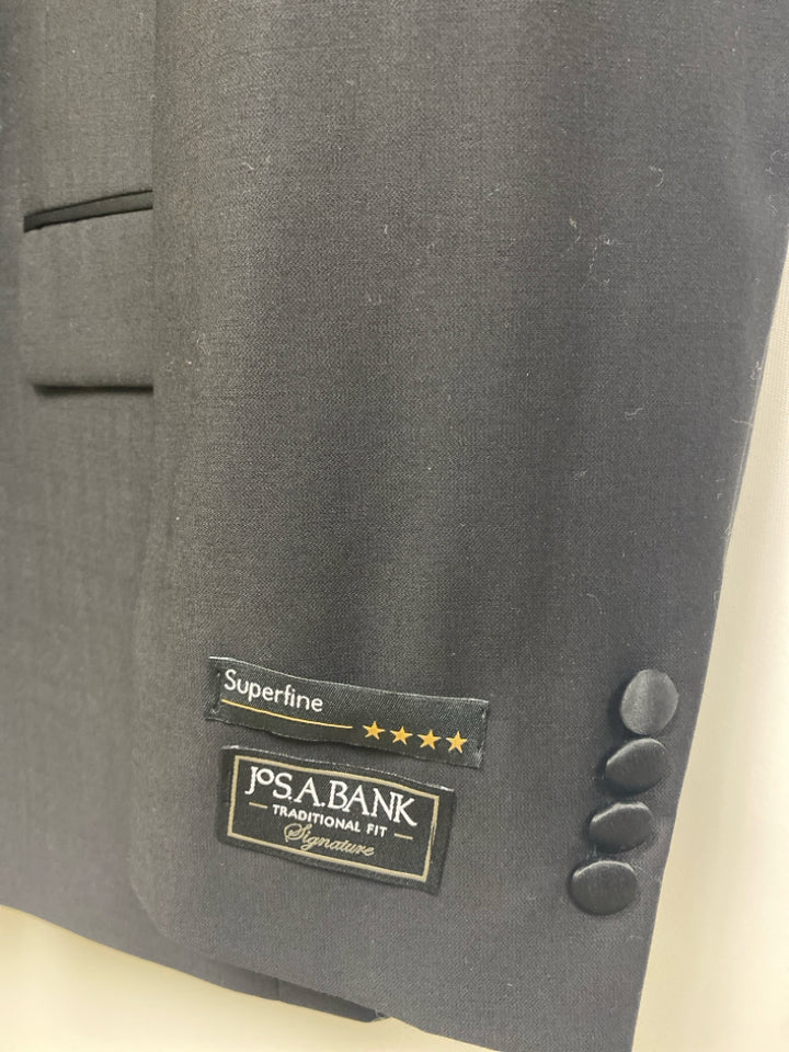 NWT Jos. A Bank Size 46L Black Wool Men&
