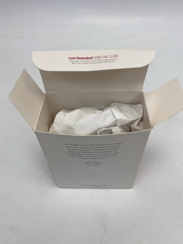 Hallmark Yellow White Ornaments