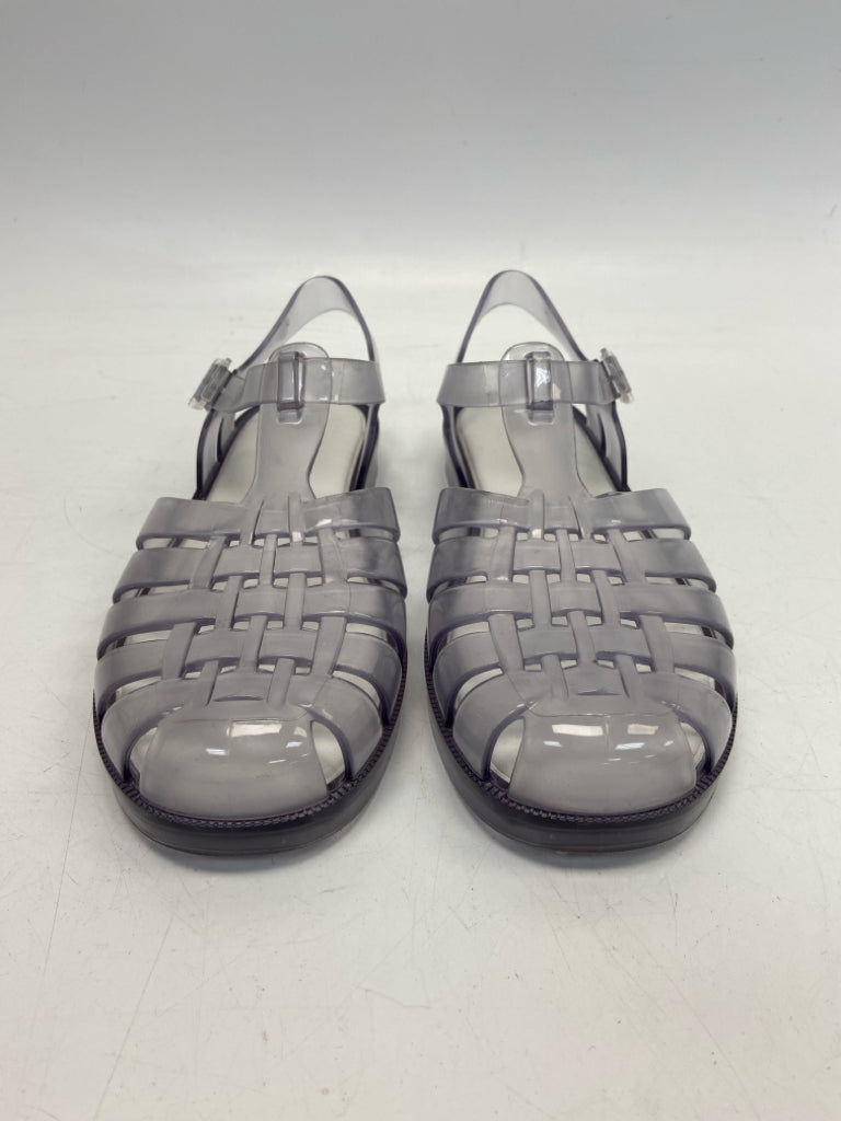 Size 9 Clear Plastic Sandals