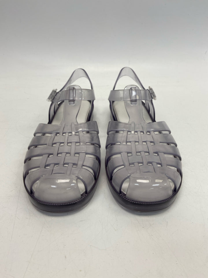 Size 9 Clear Plastic Sandals