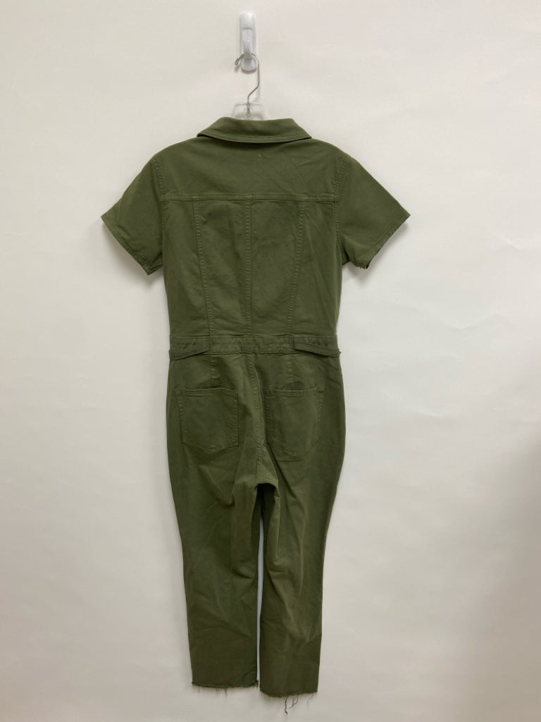 NWT Good American Size M Olive Green Short Sleeve Ladies Jumpsuit