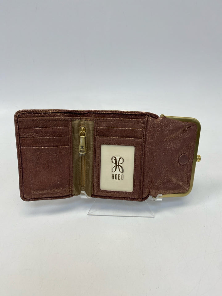 Hobo Mauve Gold Shimmery Wallet