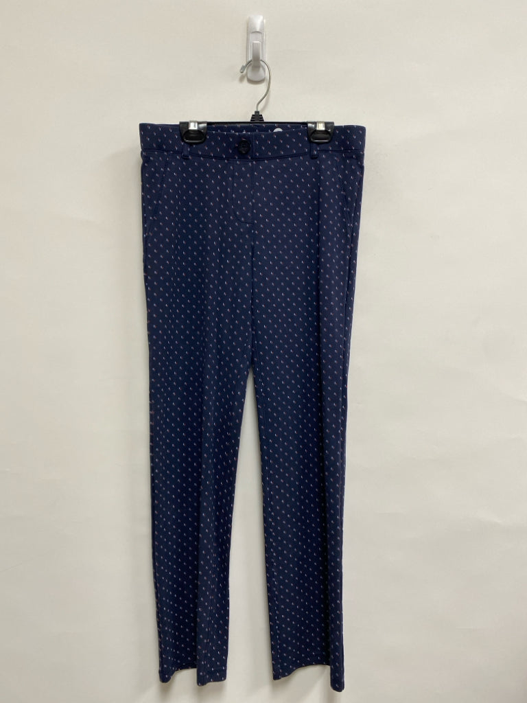 Betabrand Size SP Navy/Blue Print Pull-on Petite Pants