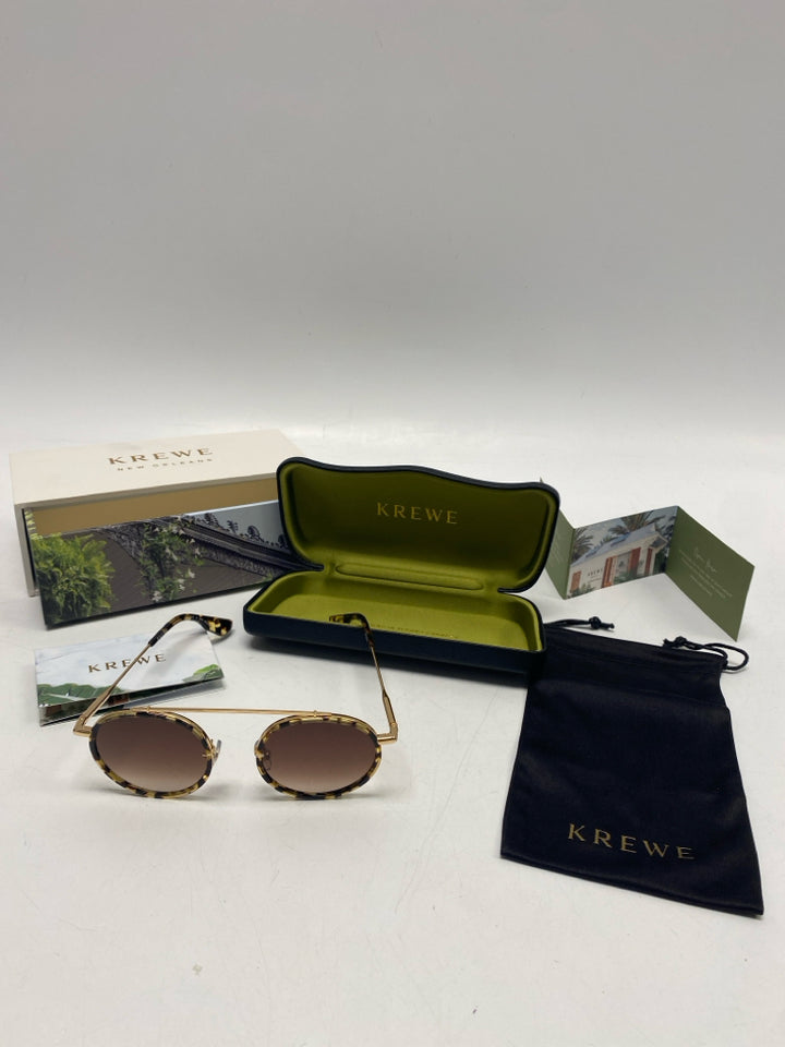 Krewe Conti Lulu 18k 49-20 Sunglasses w/Hardcase &amp; Box